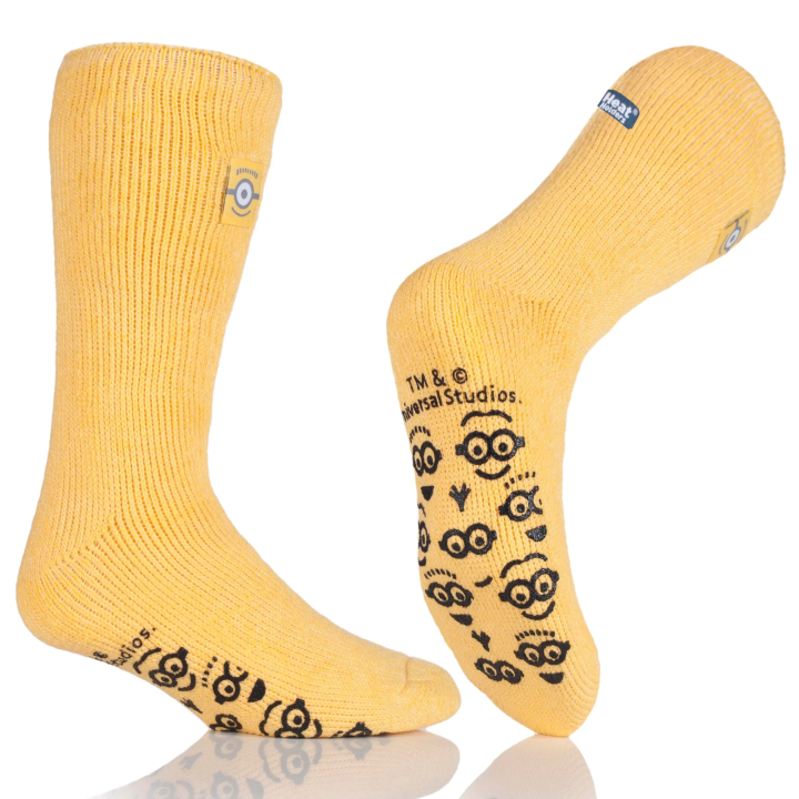 Chaussettes-chaussons antidérapantes Enfant — Les Minions