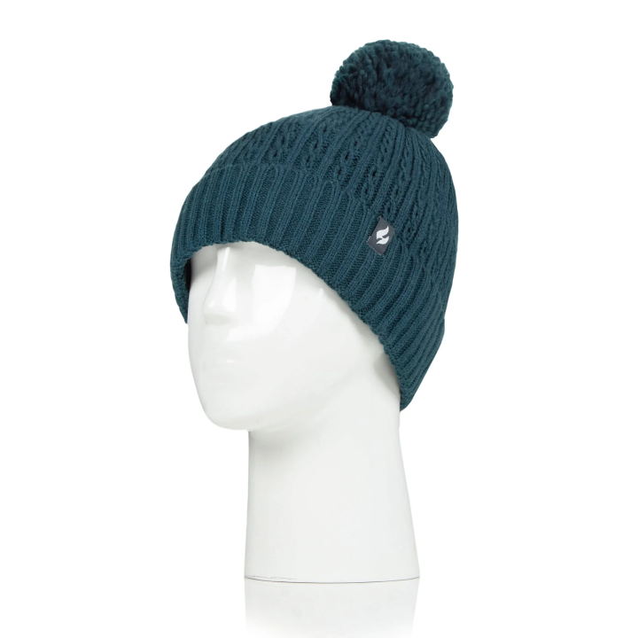 Bonnet à pompon Ellery Femme — Bleu canard