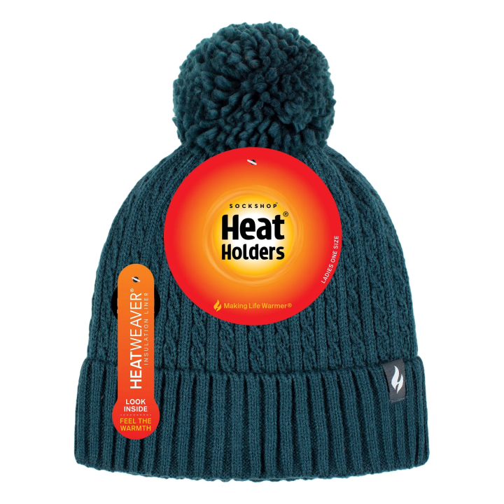 Bonnet à pompon Ellery Femme — Bleu canard