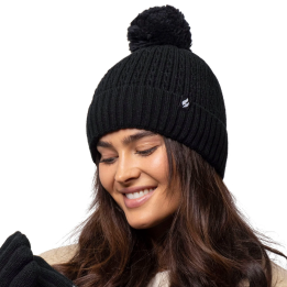 Bonnet à pompon Ellery Femme — Noir