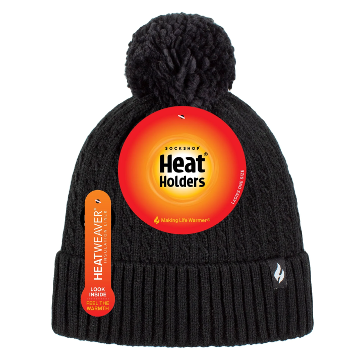 Bonnet à pompon Ellery Femme — Noir
