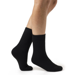 Chaussettes imperméables à double couche Femme — Noir