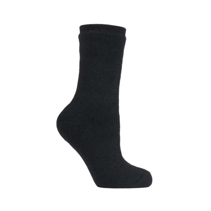 Chaussettes imperméables à double couche Femme — Noir