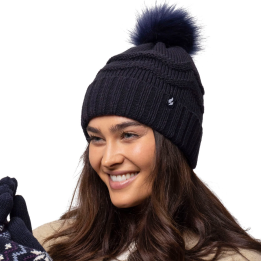 Bonnet à pompon Cotswold Femme — Marine