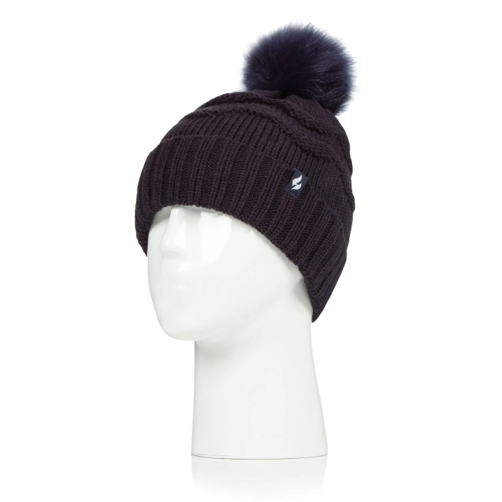 Bonnet à pompon Cotswold Femme — Marine