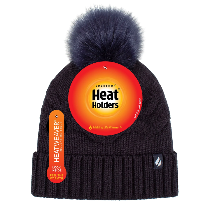 Bonnet à pompon Cotswold Femme — Marine