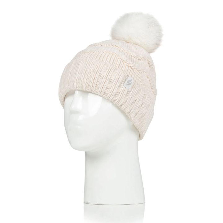 Bonnet à pompon Cotswold Femme — Crème