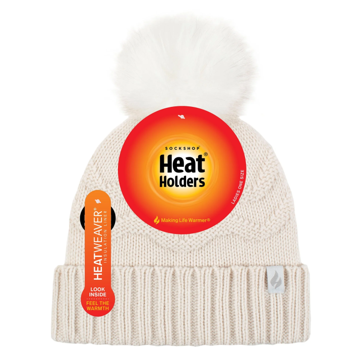 Bonnet à pompon Cotswold Femme — Crème