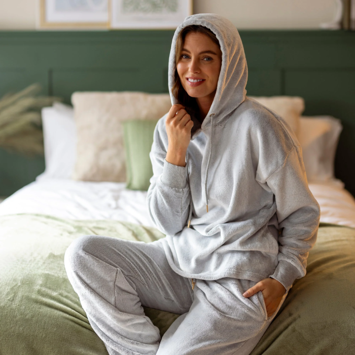 Ensemble d'intérieur polaire Femme — Gris