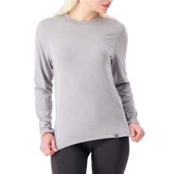 Haut thermique Céline manches longues Femme — Gris argenté