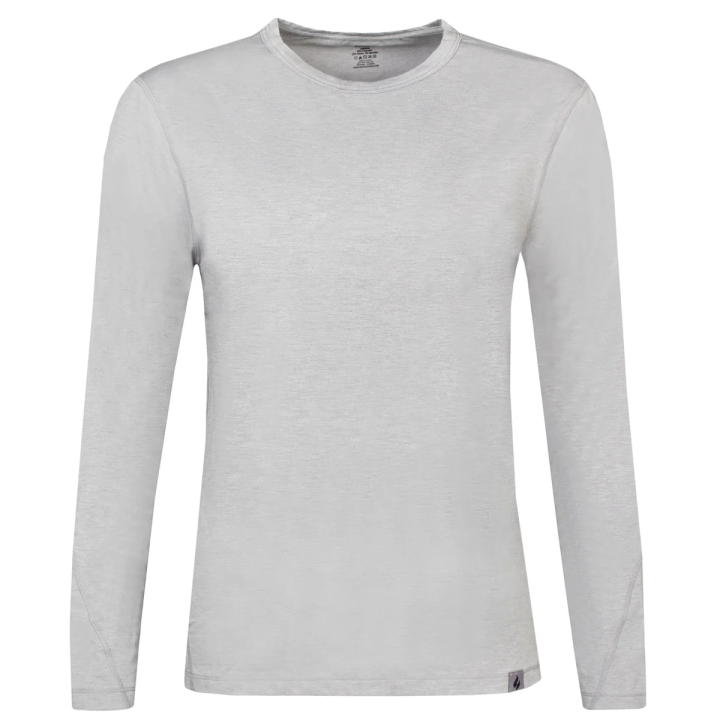 Haut thermique Céline manches longues Femme — Gris argenté