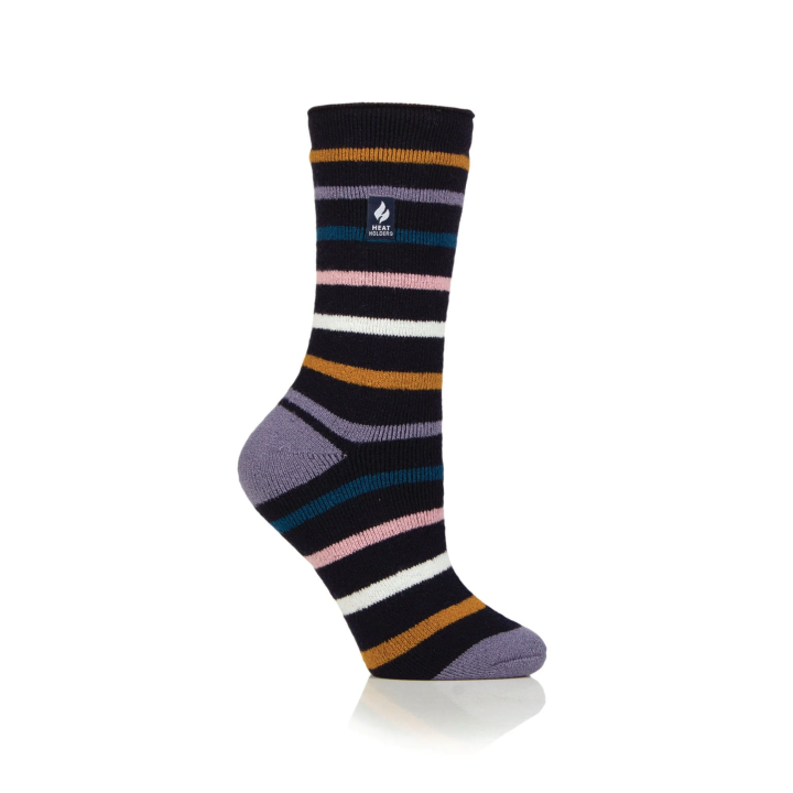 Chaussettes Lite Annika à rayures Femme — Marine