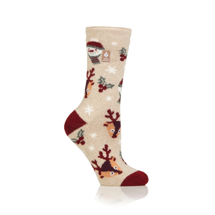 Chaussettes de Noël Lite Femme — Noël enneigé