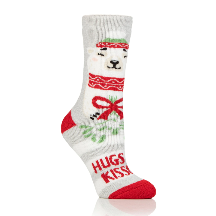 Chaussettes de Noël Lite Femme — Câlins et bisous
