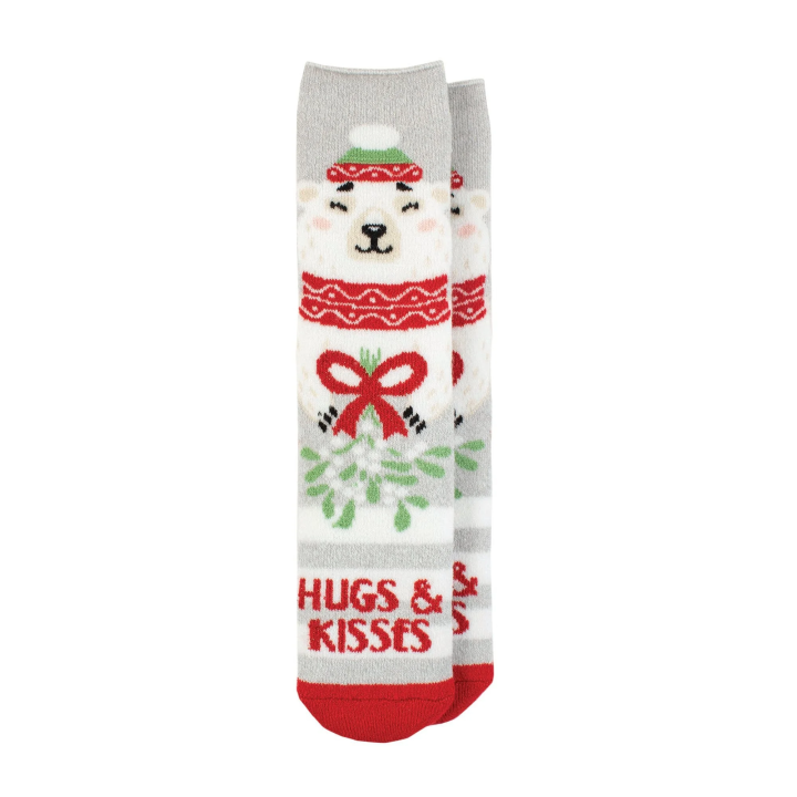 Chaussettes de Noël Lite Femme — Câlins et bisous