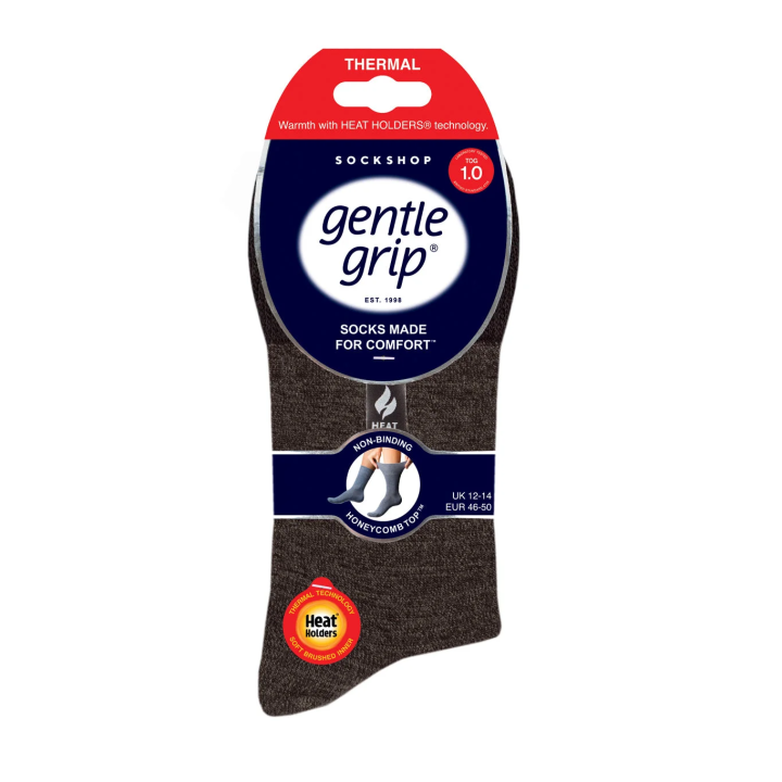 Chaussettes thermiques Bigfoot Gentle Grip Homme — Anthracite et gris