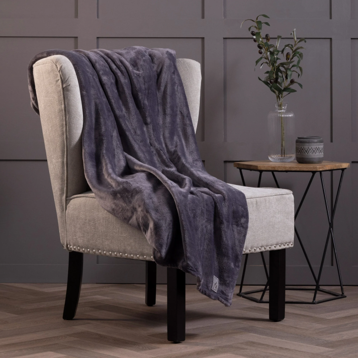 Plaid thermique polaire géant 270 x 240 cm — Argent ancien