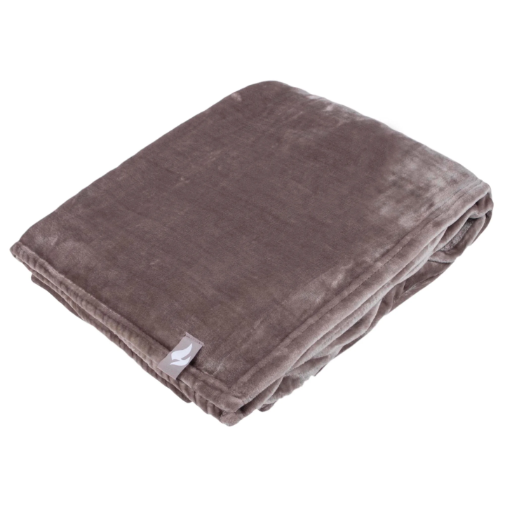 Plaid thermique polaire géant 270 x 240 cm — Gris pierre de lune