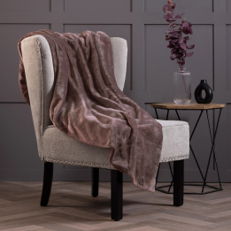 Plaid thermique polaire géant 270 x 240 cm — Beige faon